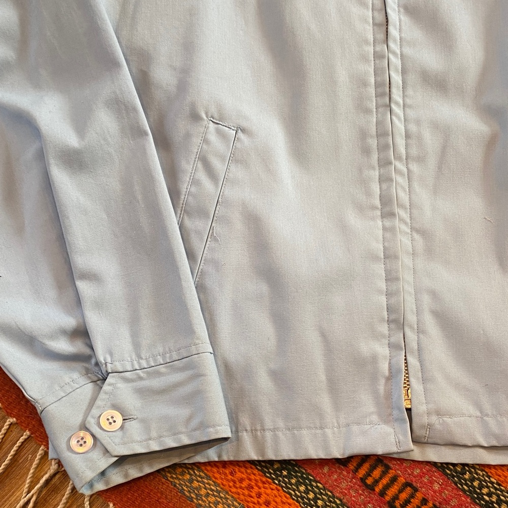 80s Baby Blue Windbreaker Jacket - Picture 5 of 7